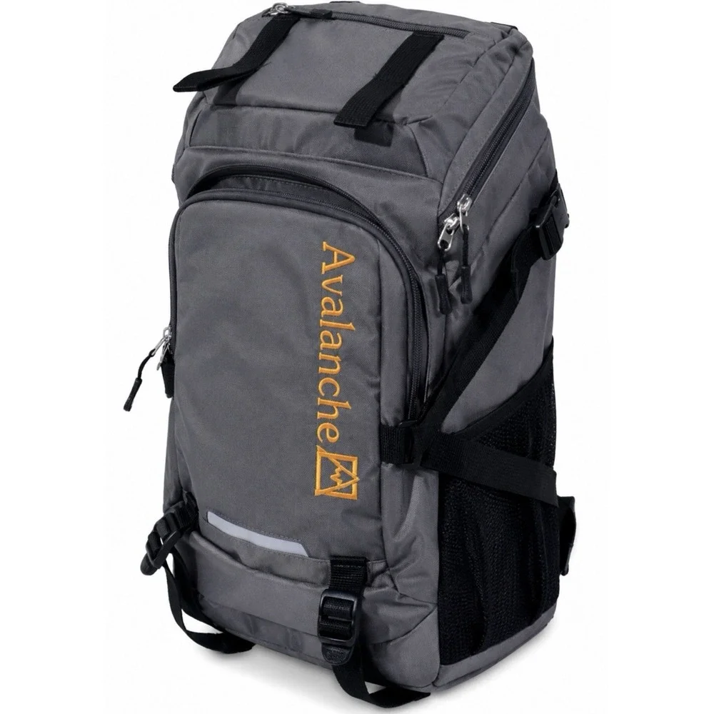 Avalanche Lifestyle Backpack Daypack Gray Black Multi compartment Back To School